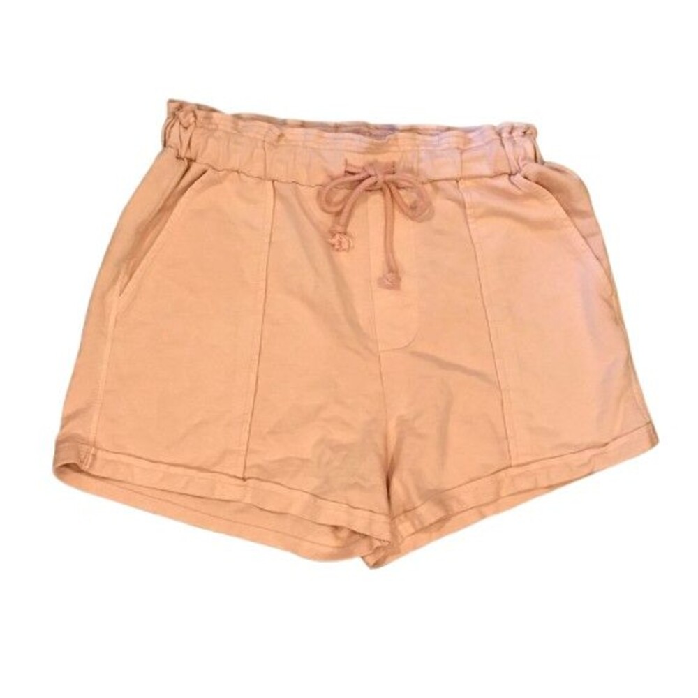 Women's Large Shorts Stretchy Drawstring Waist Pink Arizona Jean Co